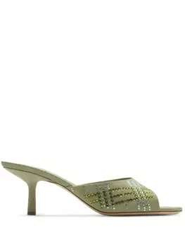 65-мм мюли Mews Burberry, зеленый