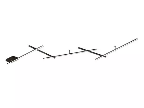 674610532 Потолочный светильник INDIRA матовый черный, 25 Вт, светодиод. Высота ок. 6 см. TRIO