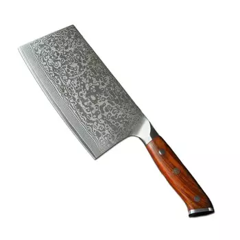 67-слойный нож шеф-повара из дамасской стали BARLAS BLADES, коричневый