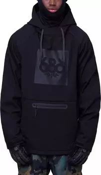 686 Мужская водонепроницаемая толстовка, черный