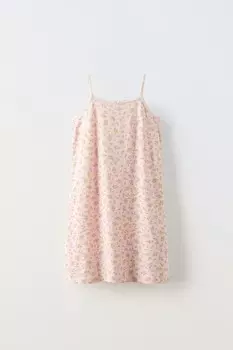 6-14 лет/ночная рубашка с цветочным рисунком ZARA, розовый