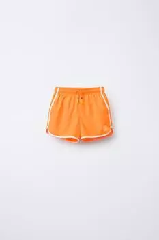 6-14 лет/ плавательные шорты с принтом пальмы ZARA, оранжевый
