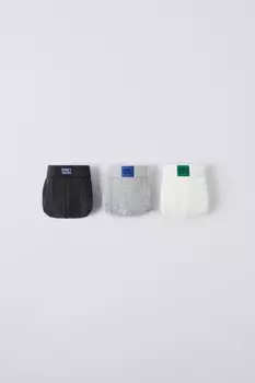 6-14 лет/упаковка из 3 трусообразных трусиков с этикеткой ZARA, разноцветный