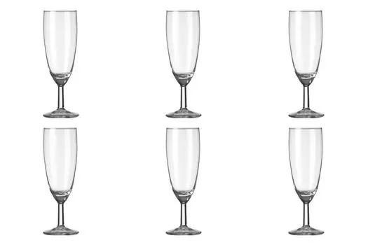 6 бокалов для шампанского, бокал для шампанского, бокал, прозрачный, 15кл Royal Leerdam