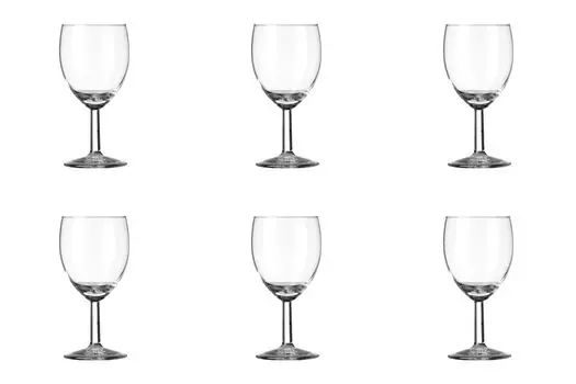 6 бокалов для вина, бокалы для белого вина, стеклянные, прозрачные, 20кл Royal Leerdam, прозрачный
