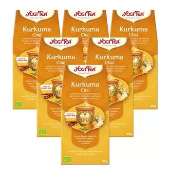 6 чаев с куркумой xYOGI TEA | 6x90 г рассыпной