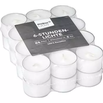 6-часовой свет RUBIN LICHT, 24 шт.