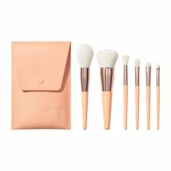6 дорожных кистей для макияжа лица и глаз aurascape 6-piece face & eye travel brush set Morphe, количество 1 шт.