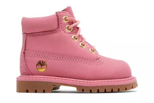 6-дюймовые ботинки премиум-класса для малышей Timberland, розовый