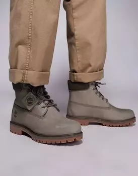 6-дюймовые ботинки премиум-класса из оливкового нубука Timberland