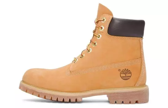 6-дюймовые ботинки премиум-класса Junior 'Wheat' Timberland, цвет Brown Yellow
