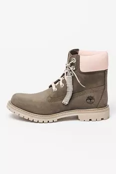 6-Дюймовые водонепроницаемые ботинки из нубука премиум-класса Timberland, зеленый