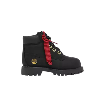 6-дюймовые водонепроницаемые ботинки премиум-класса для малышей Timberland, черный