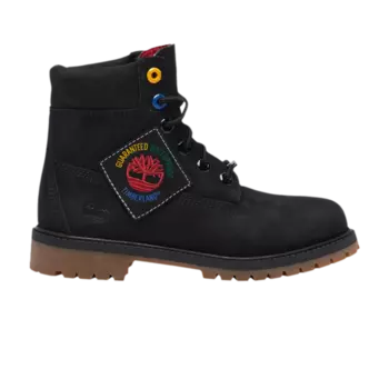 6-дюймовые водонепроницаемые ботинки премиум-класса Junior Timberland, черный