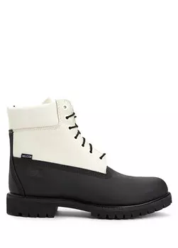 6-дюймовые водонепроницаемые черные мужские кожаные ботинки на шнуровке Timberland
