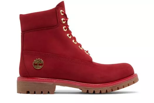 Ботинки Timberland Premium Dark Red, красный