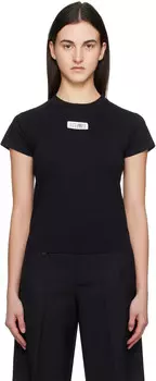 6 футболка с логотипом aison argiela MM6 Maison Margiela, черный