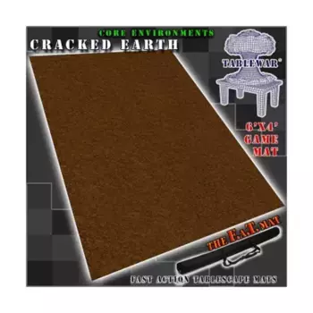 6 футов x 4 дюйма — потрескавшаяся земля, F.A.T. Mats - 6' x 4' (Tablewar)