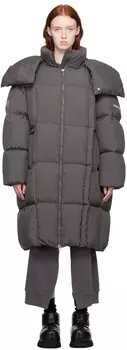6 Эксклюзивное Серое Пуховое пальто aison argiela SSENSE серии CHENPENG Edition MM6 Maison Margiela