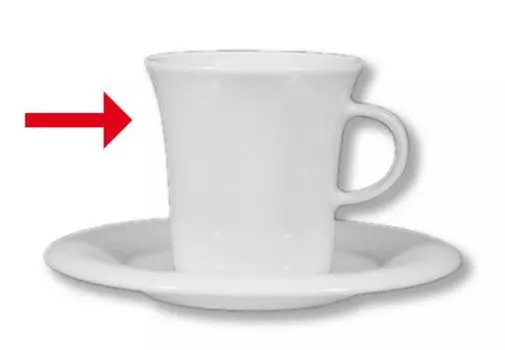 6 кофейных чашек 0,18 л, кофейный сервиз в форме бокала, кофейные кружки Seltmann Weiden