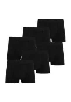 6 мужских хлопковых боксеров normani, черный