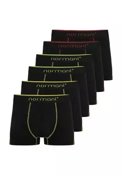 6 мужских хлопковых боксеров Normani, цвет Gelb/gr_n/rot