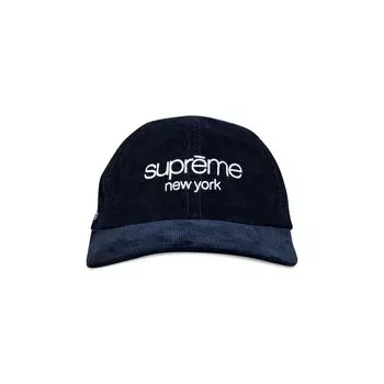 6-панельный чехол Supreme GORE-TEX Corduroy Classic с логотипом темно-синего цвета