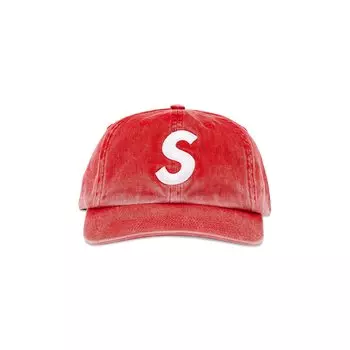 6-панельный логотип Supreme Pigment Print S, красный