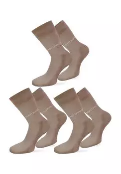 6 пар мужских носков с логотипом Normani normani, бежевый