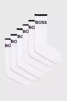 6 пар носков Boss, белый