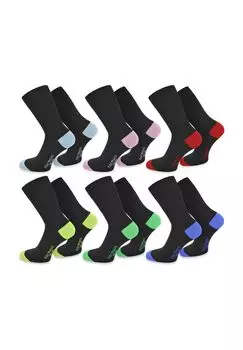 6 пар носков Новый стиль normani, цвет Hellblau Hellrosa Rot Lime Royal