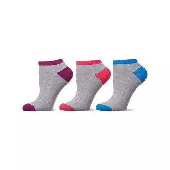 6 пар женских носков с полумягкой и низким вырезом MeMoi, цвет Med Gray Heather