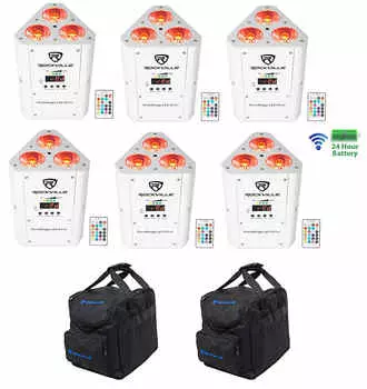 Светодиод Rockville RockWedge LED White RGBWA + UV