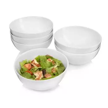 6 шт. набор салатников sunfort Snger, белый