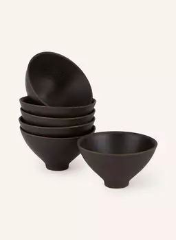 6 шт - Тарелка Blomus KUMI, диаметр 11,5 см, черный