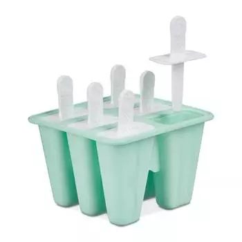 6 силиконовых форм для мороженого. Relaxdays, бирюзовый