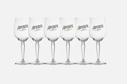 6 стаканов Aperol 1919 Spritz, прозрачные