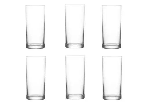 6 стаканов для питья, стаканы для питья 295cc, стаканы для воды, стакан для воды ASPHALD