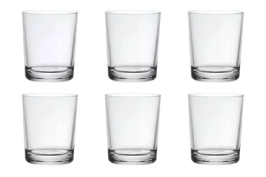 6 стаканов для воды, стакан для питья, стакан, прозрачный, 20 мл, 7,0 см, высота: 8,6 см Bormioli