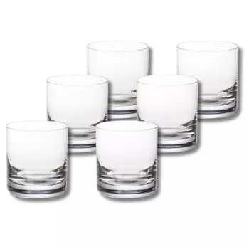 6 стеклянных стаканов для виски Kadum из поликарбоната, ударопрочного и устойчивого к царапинам, имитирующего настоящее стекло, 270 мл