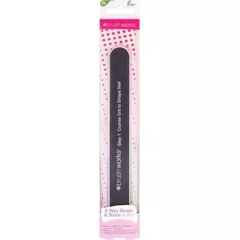 6-сторонняя пилочка для ногтей, форма и блеск, Brushworks