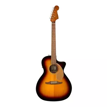 6-струнная акустическая гитара Fender Newporter Player (правая рука, солнечные лучи) Fender Newporter Player 6-String Acoustic Guitar (Right-Hand, Sunburst)