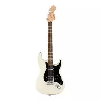 6-струнная электрогитара Fender Squier Affinity Series Stratocaster HH с грифом из индийского лавра (для правшей, олимпийский белый) Fender Squier Affinity Series Stratocaster HH 6-String Electric Guitar