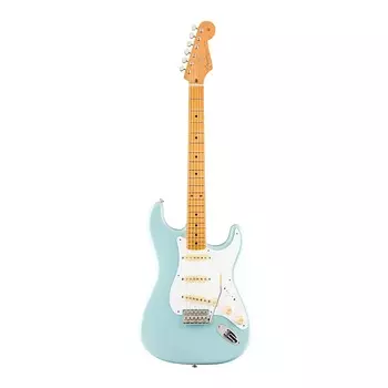 6-струнная электрогитара Fender Vintera '50s Stratocaster (кленовый гриф, цвет Sonic Blue) с чехлом Deluxe Gig Bag Fender Vintera '50s Stratocaster 6-String Electric Guitar (Sonic Blue) with Bag