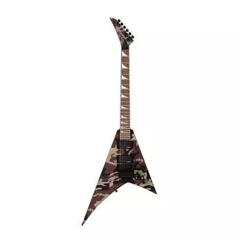 6-струнная электрогитара Jackson X Series Rhoads RRX24 Camo с накладкой на гриф Laurel и мощными звукоснимателями-хамбакерами (праворукий, Woodland Camo) Jackson X Series Rhoads RRX24 Camo 6-String Electric Guitar (Woodland Camo)