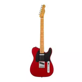 6-струнная гитара Fender Squier 40th Anniversary Telecaster Vintage Edition (Satin Dakota Red) с кленовым C-образным грифом и кленовой накладкой на гриф Fender 40th Anniversary Telecaster Electric Guitar (Satin Dakota Red)
