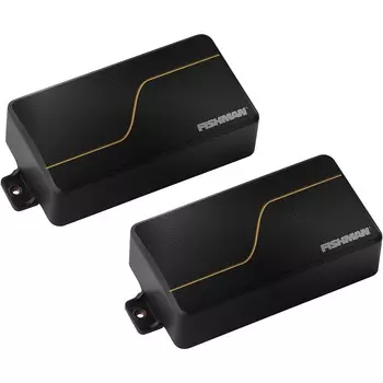 6-струнный звукосниматель Fishman Fluence Matt Heafy Custom, черный с золотой линией