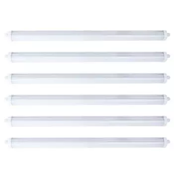 6 светодиодных светильников для ванны, 4320 люмен, нейтральный белый, длина 120 см etc-shop