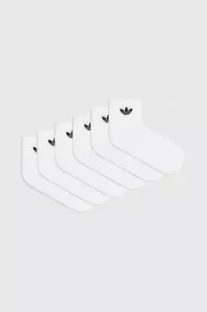 6 упаковок носков adidas Originals, белый
