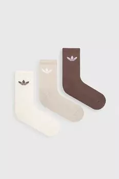 6 упаковок носков adidas Originals, бежевый